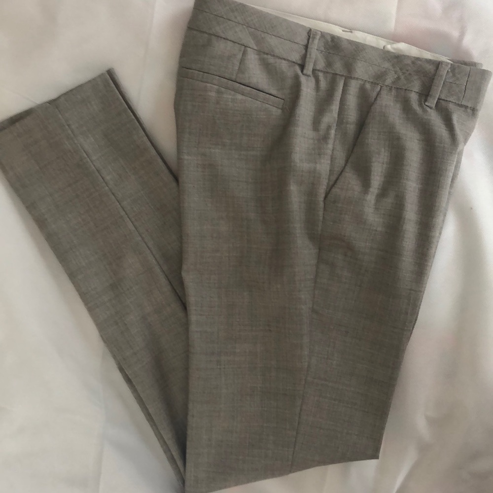 Gray Pencil Leg Dress Pants